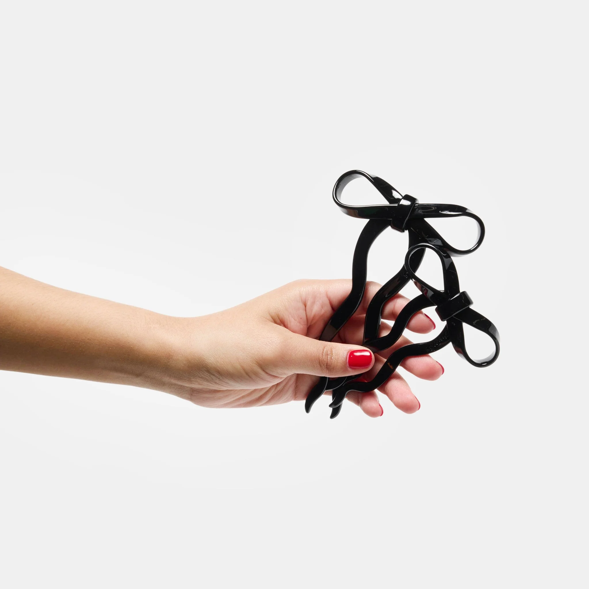 Bow Hairpin in Large Black - Image 5