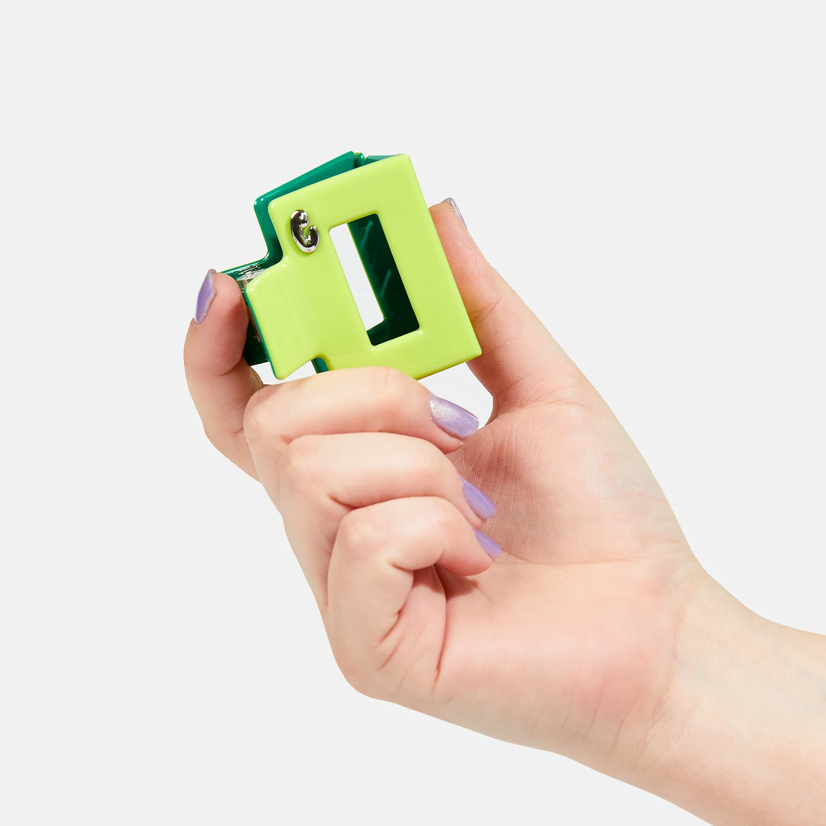 Midi Box Claw in Lime + Green - Image 4