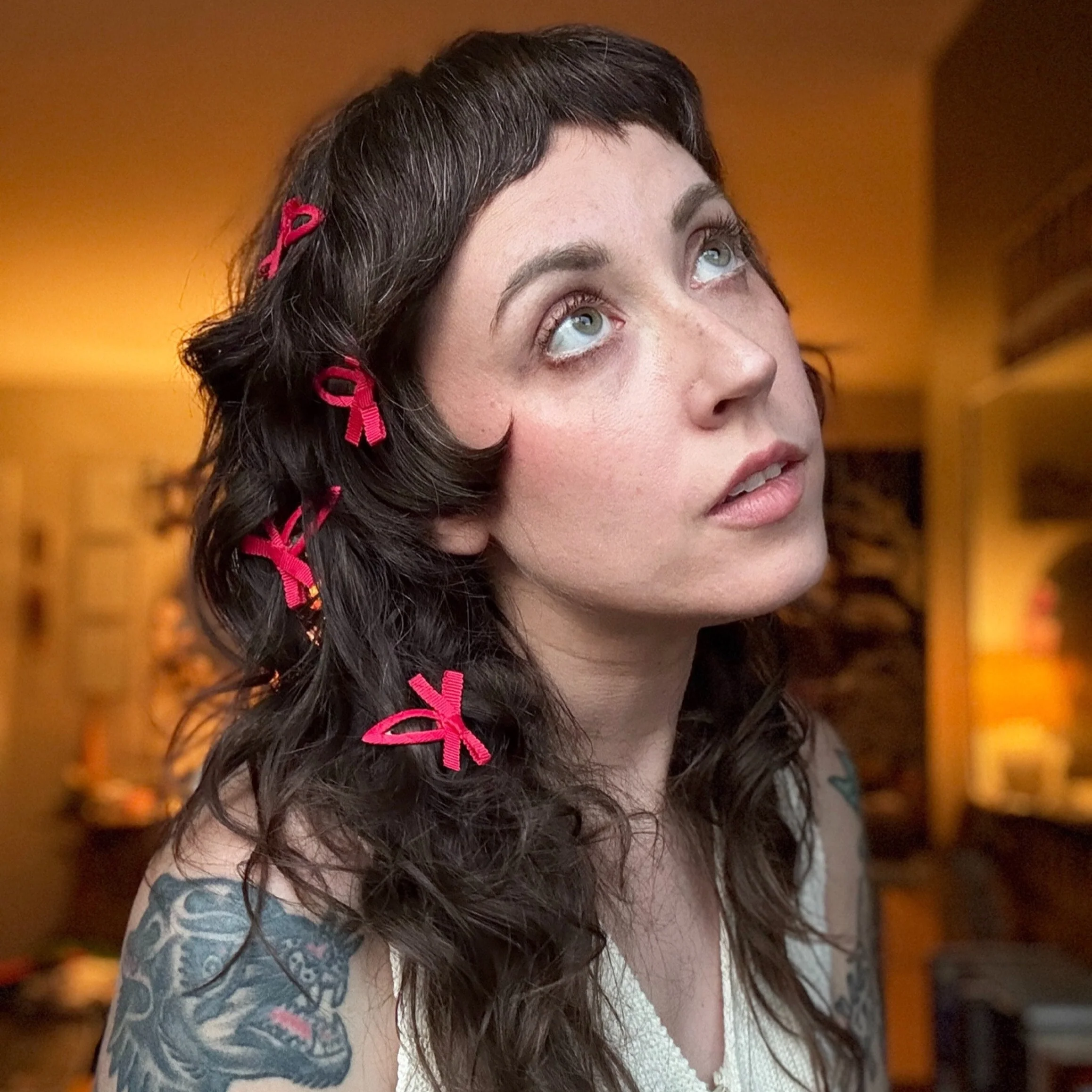 Bow Snap Clips in Cherry - Image 6