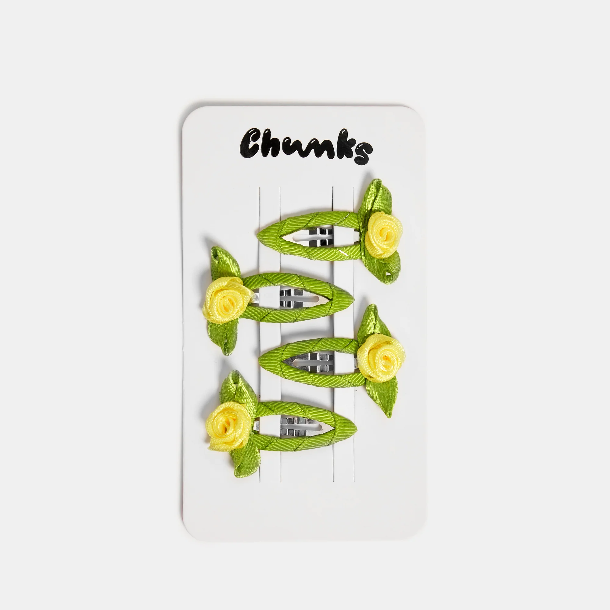 Rosette Snap Clips in Yellow - Image 4