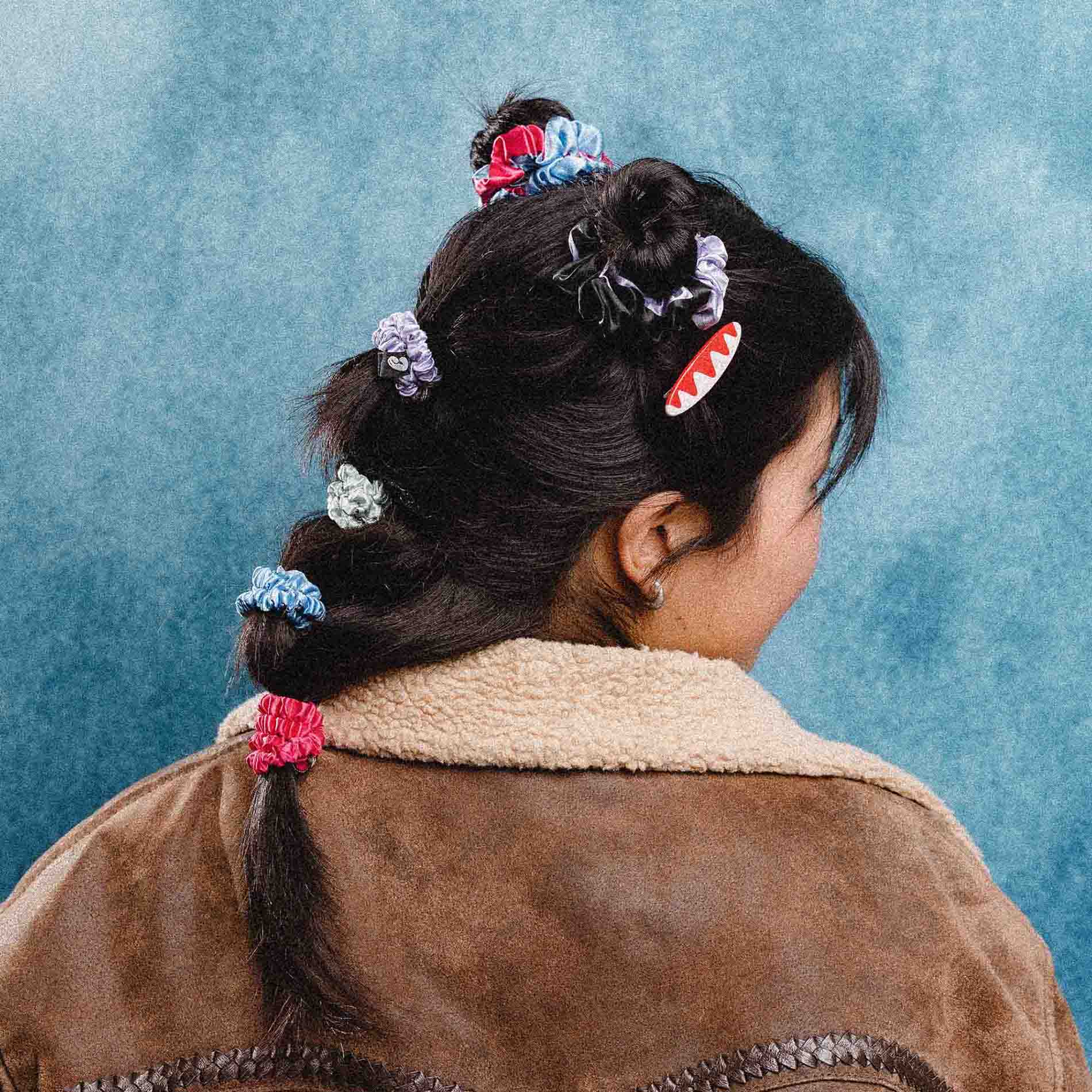 Silk Scrunchies in Skinny Lizzie - Image 3