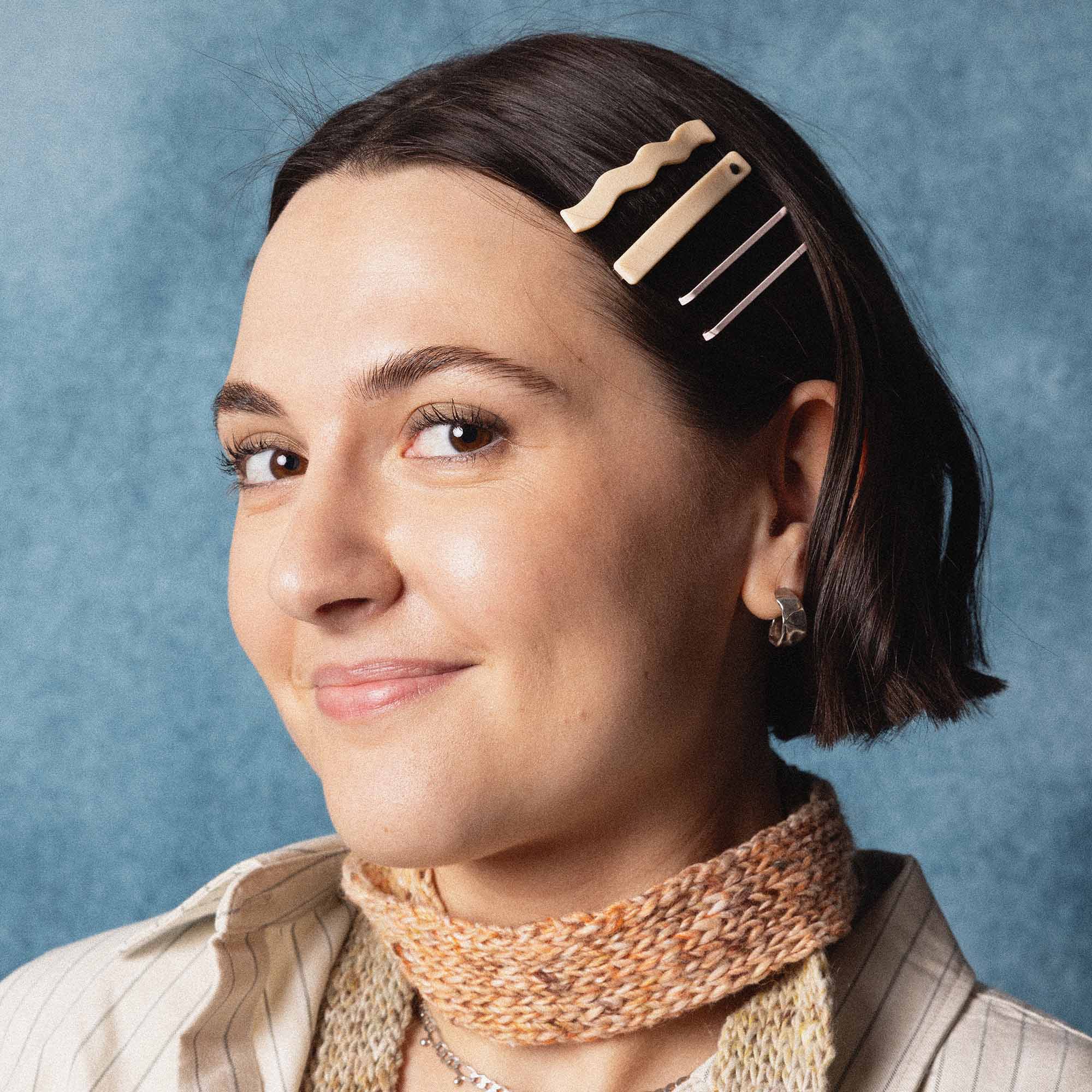 Slides in Cream + Black - Image 3