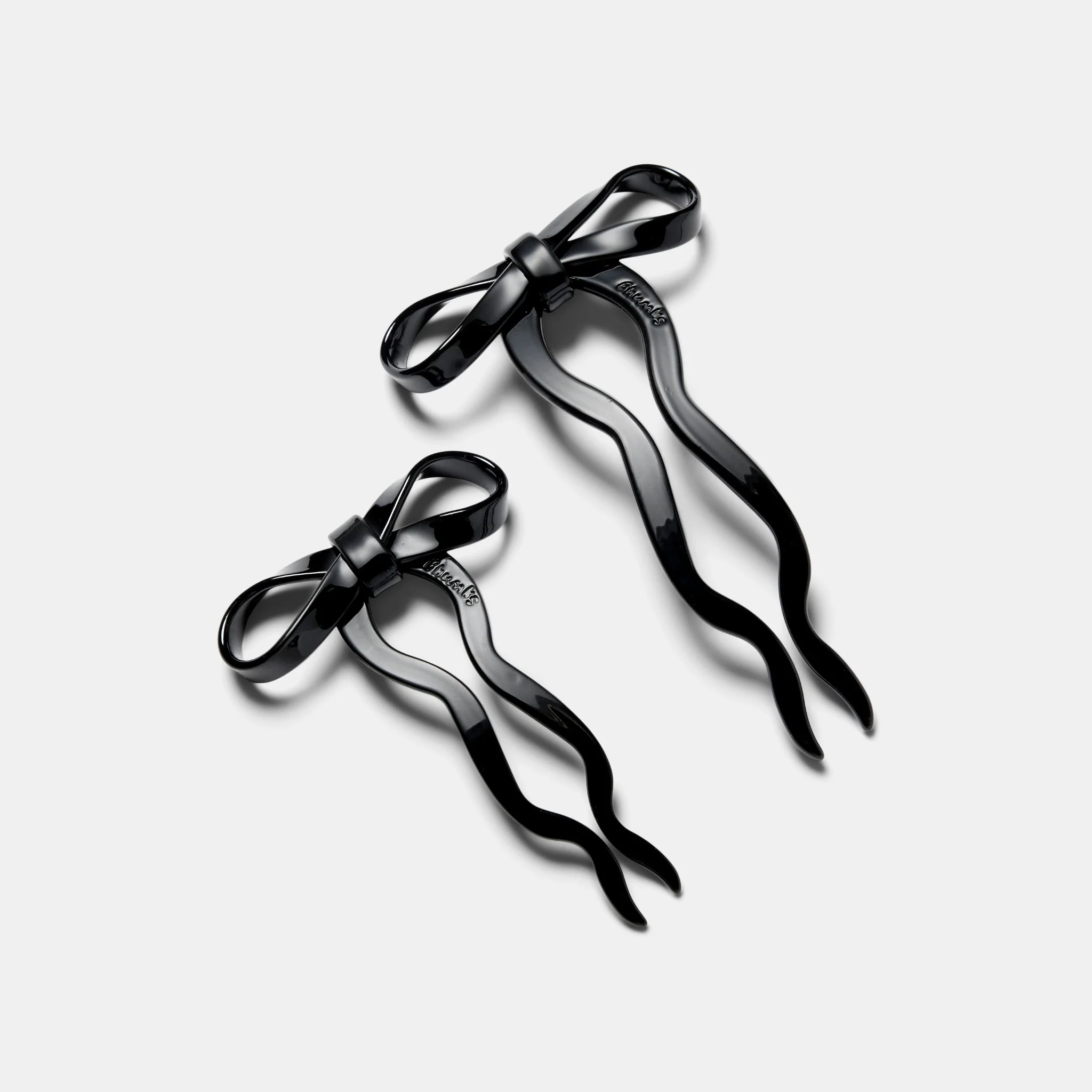 Bow Hairpin in Small Black - Image 5