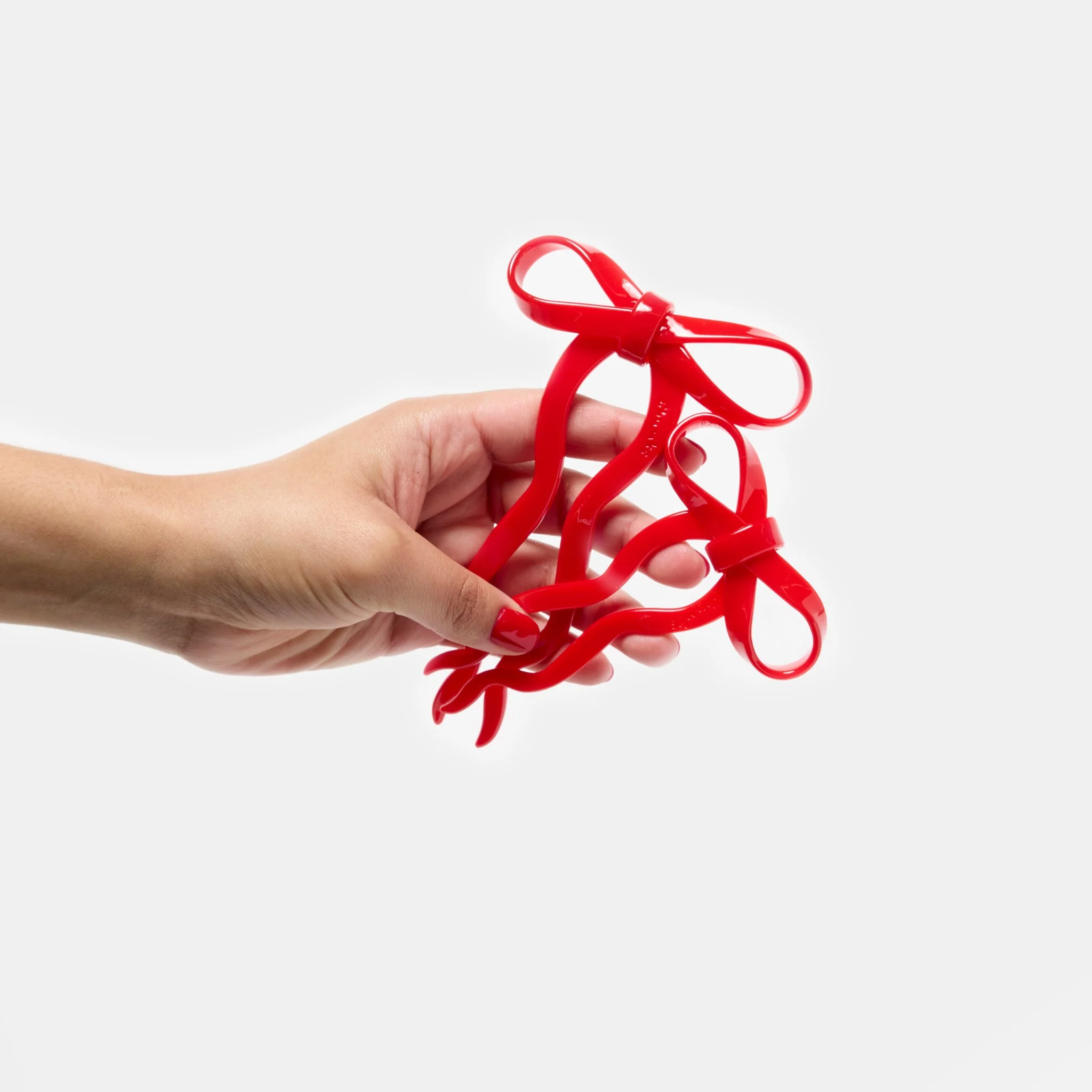 Bow Hairpin in Small Cherry - Image 5