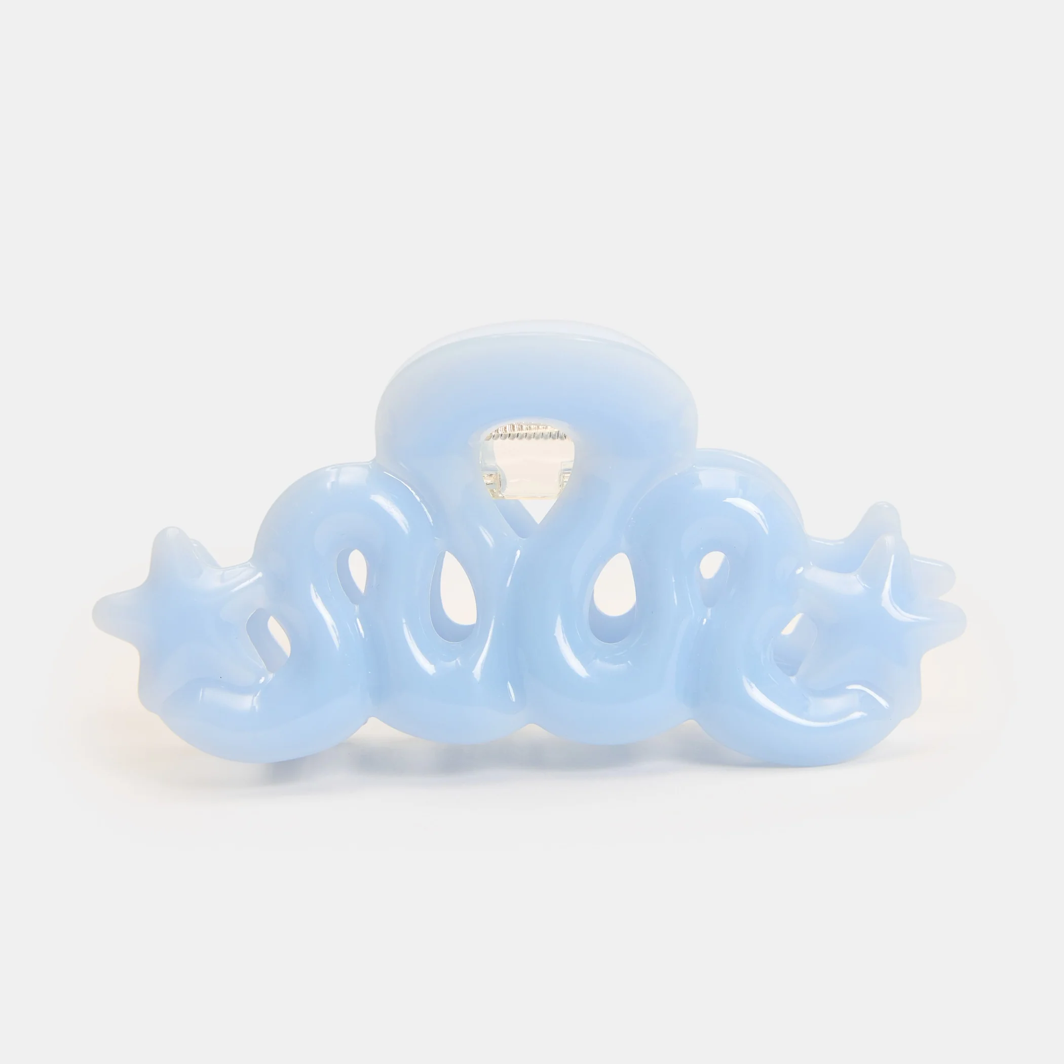 Small Star Loop Claw in Baby Blue - Image 3