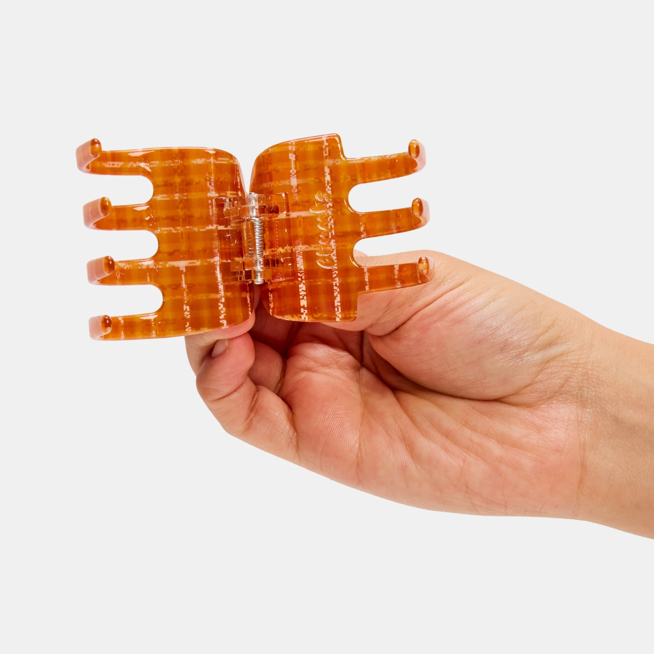 Ursa Claw in Caramel Plaid - Image 4