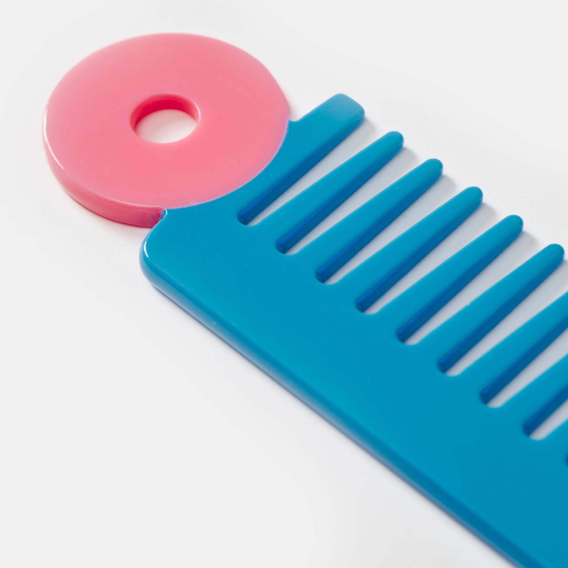 Wide Tooth Comb in Blue + Pink - Image 4
